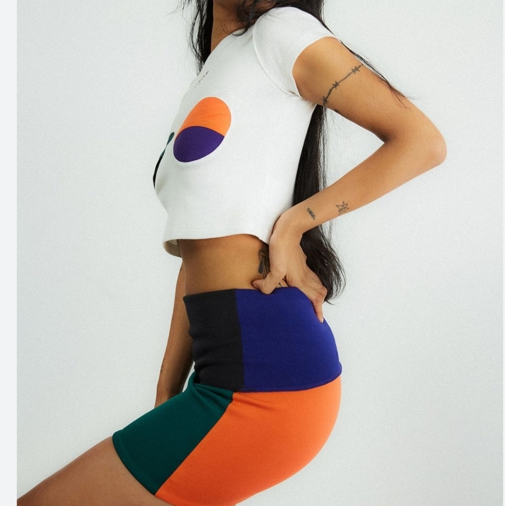 NWT Orseund Iris Color Block Skirt